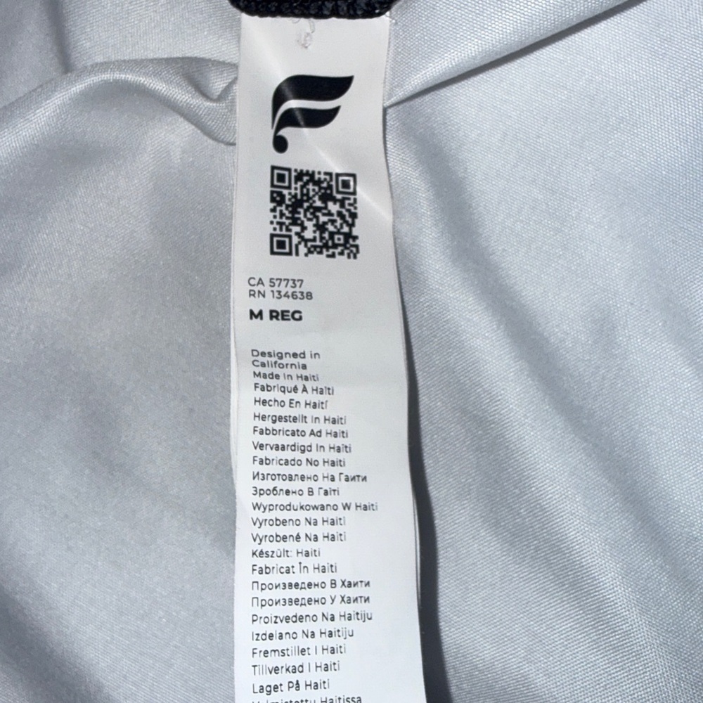 Fabletics Black Gray Leopard Print Leggings - Picture 4 of 10
